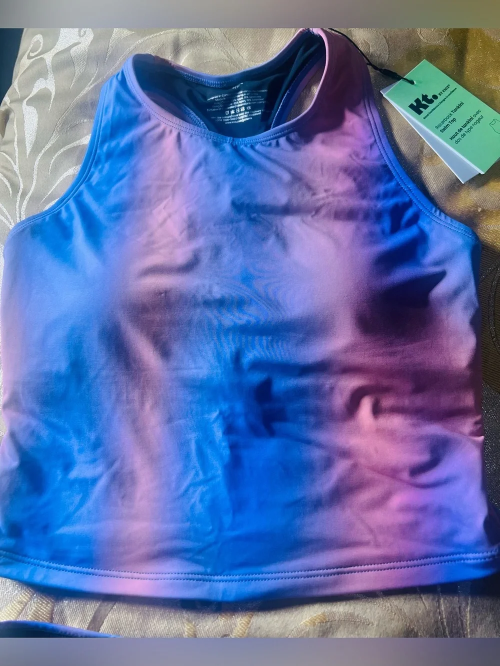 NWT KT by Knix Period Swim Set Orchid Ombré Bikini Size Small